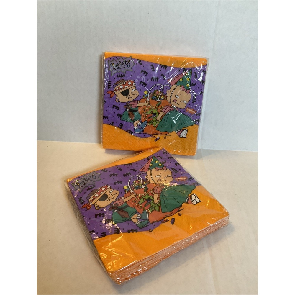 Vintage Nickelodeon Rugrats Halloween Napkins DesignWare 2 Packs NEW 90s Retro
